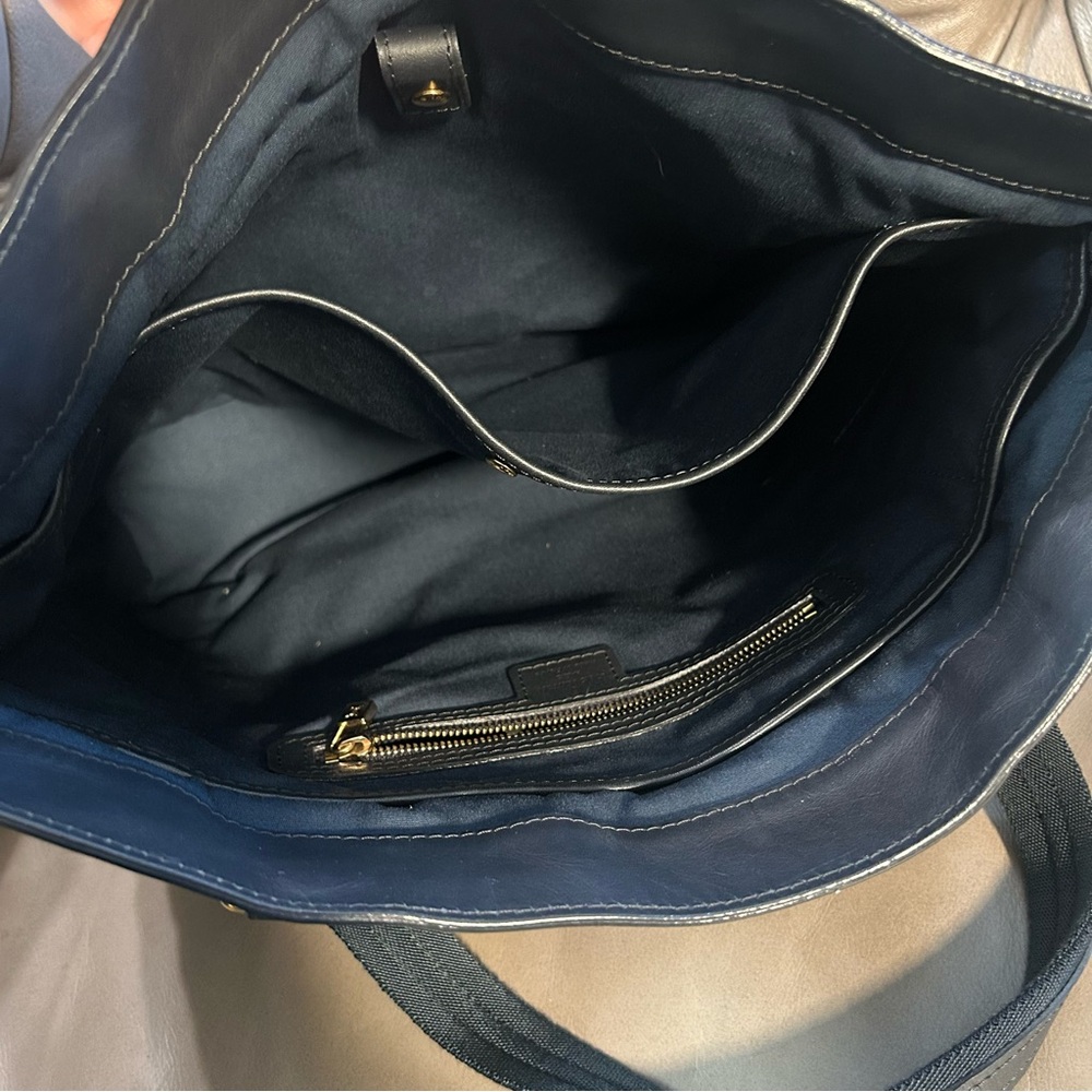 Louis Vuitton Josephine GM Navy Blue Denim Mini Lin Handbag Tote Bag LV - Picture 9 of 12